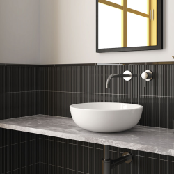 Плитка Equipe Costa Nova 28468 Praia Black Glossy 5x20