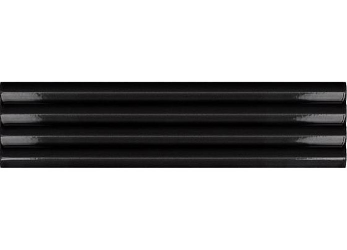Плитка Equipe Costa Nova 28468 Praia Black Glossy 5x20