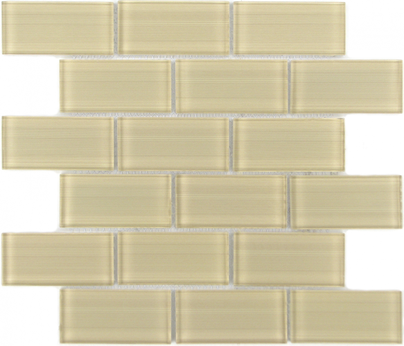 Мозаика LeeDo Ceramica Mattoni Crema (50x100) 300х300, полированная глянцевая