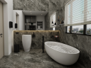 Керамогранит Duna RP-238592 Shadestone Black Polish Sugar 60x60