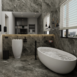 Керамогранит Duna RP-238592 Shadestone Black Polish Sugar 60x60