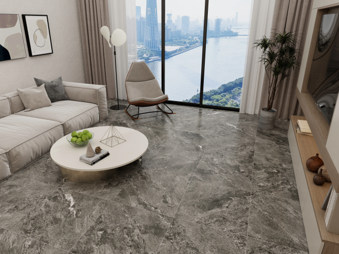 Керамогранит Duna RP-238592 Shadestone Black Polish Sugar 60x60