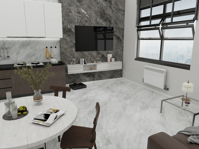 Керамогранит Duna RP-238592 Shadestone Black Polish Sugar 60x60