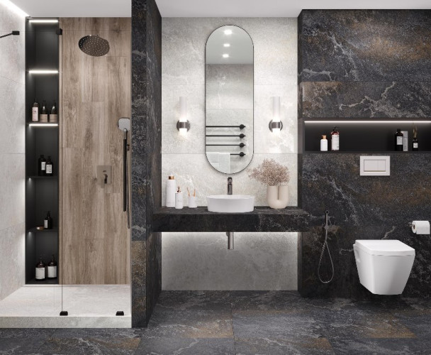 Керамогранит Laparet Blaze Nero х9999293158 графитовый 60х120