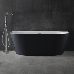 Акриловая ванна ABBER AB9216-1.7MB черная матовая