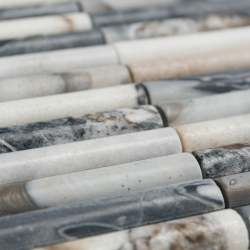 Мозаика Pixel Mosaic PIX 340 Bvlgari, Convex, чип 20х151 мм, сетка 300х305х12 мм