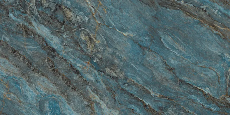 Керамогранит Laparet х9999312960 Beam Turquoise бирюзовый лаппатированный шайн 60х120