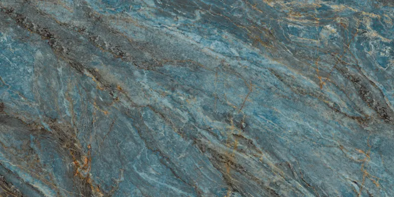 Керамогранит Laparet х9999312960 Beam Turquoise бирюзовый лаппатированный шайн 60х120