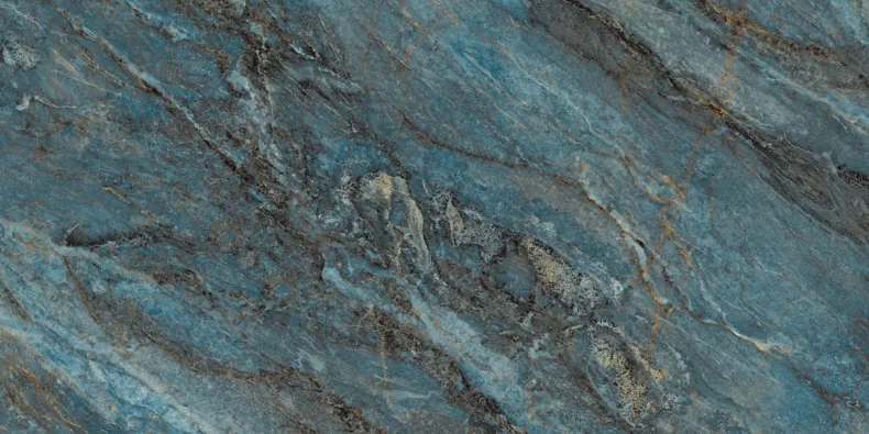 Керамогранит Laparet х9999312960 Beam Turquoise бирюзовый лаппатированный шайн 60х120