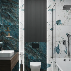 Керамогранит Laparet х9999312960 Beam Turquoise бирюзовый лаппатированный шайн 60х120