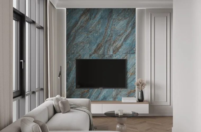 Керамогранит Laparet х9999312960 Beam Turquoise бирюзовый лаппатированный шайн 60х120