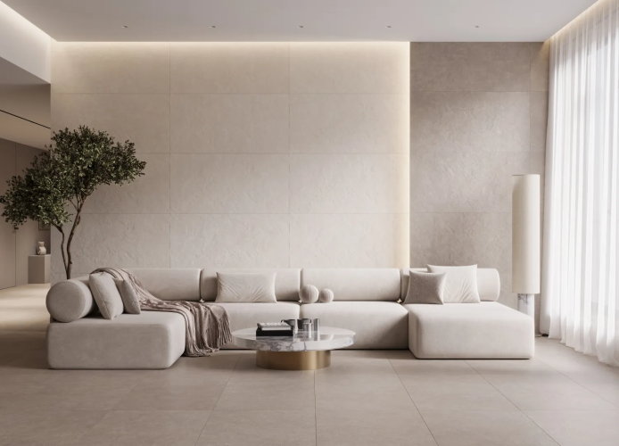 Керамогранит Kerranova K-2150/SR Naedine Milky 60x120