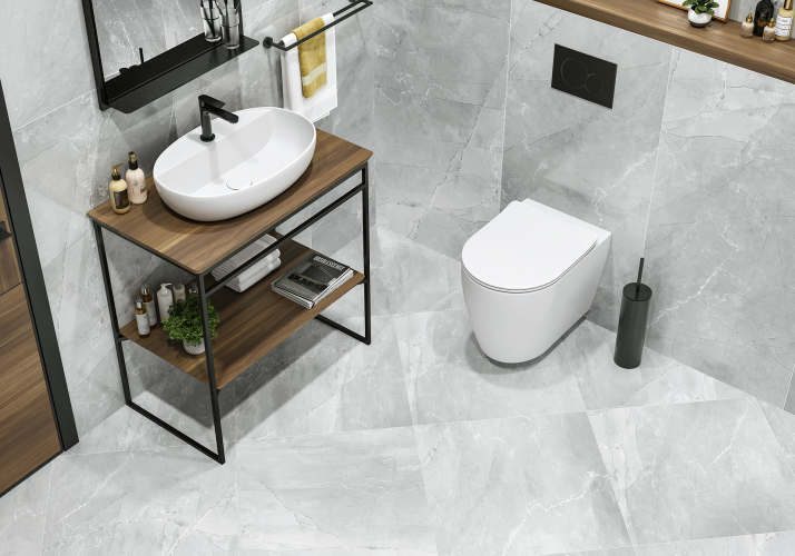 Керамогранит LCM 6060AMB15P Armani Marble Gray 60x60