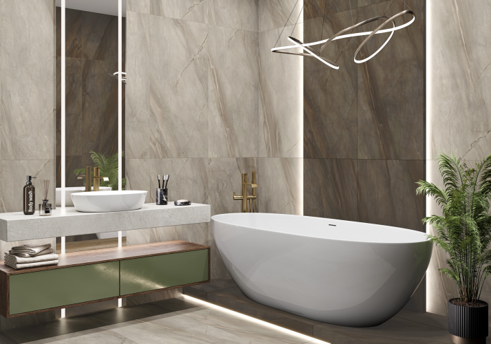 Керамогранит Delacora D120230M Nepal Dark матовый карвинг 60x120