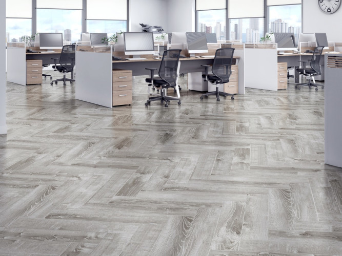 Кварц-виниловый ламинат SPC CronaFloor Herringbone Дуб Страсбург ZH-81133-2