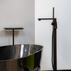 Смеситель ABBER Daheim AF8215B напольный, черный матовый