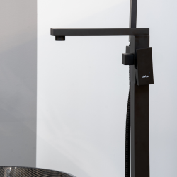 Смеситель ABBER Daheim AF8215B напольный, черный матовый