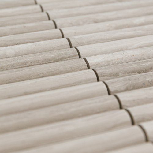 Мозаика Pixel Mosaic PIX 348 White Wooden, Convex, чип 20х151 мм, сетка 300х305х12 мм