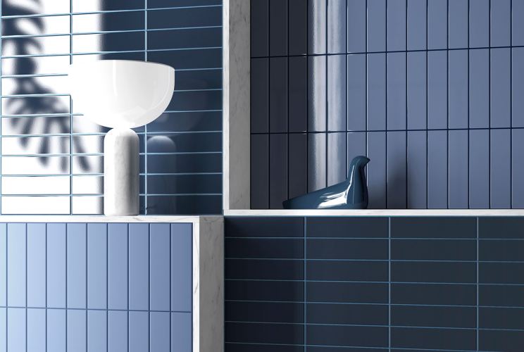 Плитка Equipe Costa Nova 28446 Banyan Blue Glossy 5x20