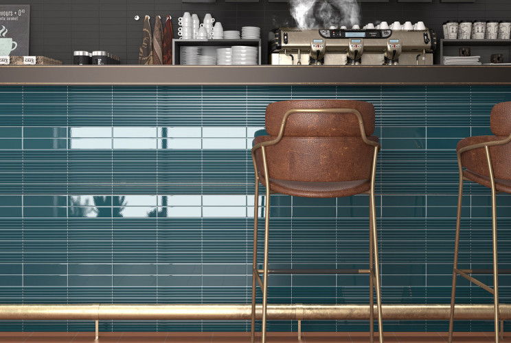 Плитка Equipe Costa Nova 28497 Onda Beige Pale Glossy 5x20