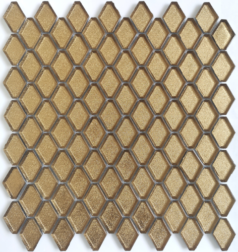 Мозаика LeeDo Ceramica Diamanti d'oro 24x42x6 282x310, структурированная полуглянцевая 