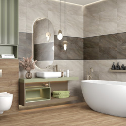 Керамогранит Delacora D30017M Nepal Dark матовый карвинг 30x60