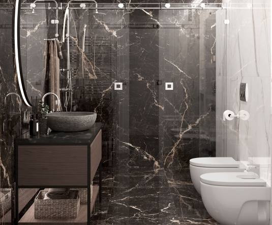 Керамогранит Laparet Xtreme Nero Полированный 60х60