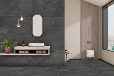 Керамогранит Eurotile 7930138703180 Slate Graphite Carving 60x120