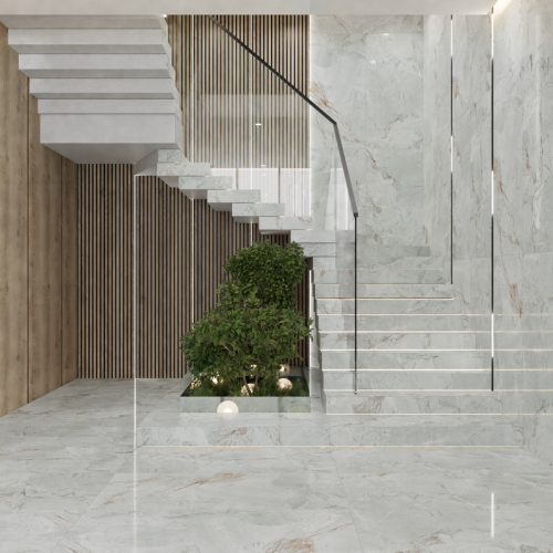 Керамогранит Primavera LC211 States White Lapato Carving 60x120