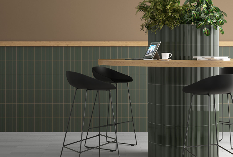 Плитка Equipe Costa Nova 28470 Praia Laurel Green Glossy 5x20