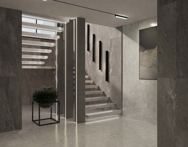 Керамогранит Estima TN02 Трамонтана Anthracite 60x120x10
