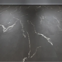 Кварцвиниловая плитка Vinilam Allure Stone Glue Эбонитовый Мрамор 88911