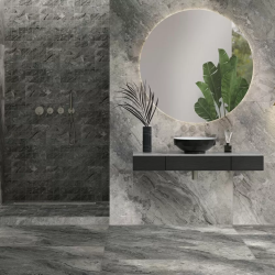 Керамогранит Vitra K951302LPR MarbleSet Иллюжн Темно-Серый 60x60