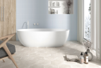 Плитка Equipe Costa Nova 28530 Onda Baby Blue Matt 5x20