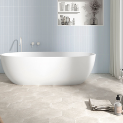 Плитка Equipe Costa Nova 28530 Onda Baby Blue Matt 5x20