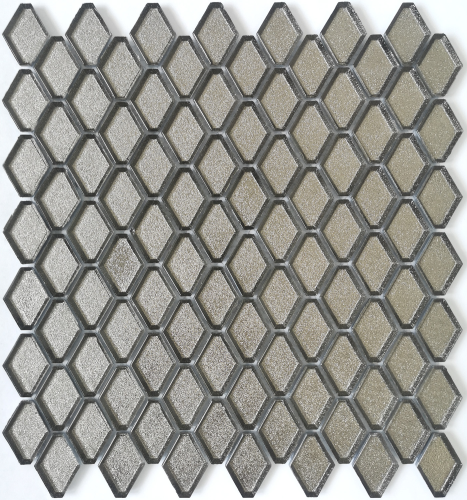 Мозаика LeeDo Ceramica Diamanti d'argento 24x42x6 282x310, структурированная полуглянцевая 