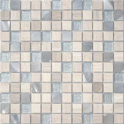 Мозаика LeeDo Ceramica Silver Flax (23x23x4) 298х298, глянцевая и матовая