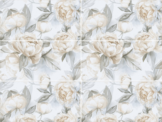 Керамогранит Staro Slim Elite Peonies Decor A+B Matt 60x120