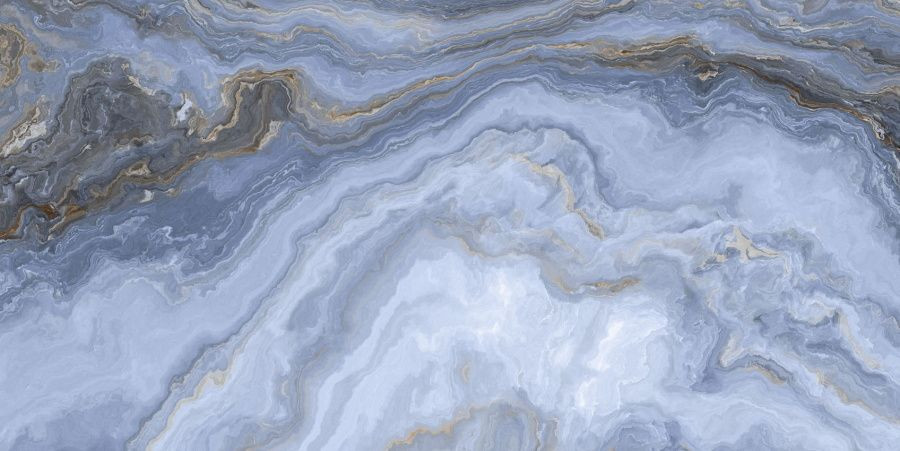 Керамогранит Neodom N20354 Luxury Arabesque Blue Polished 60x120