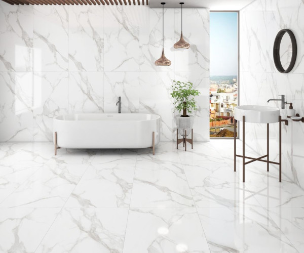 Керамогранит Neodom N20492 Classic Marble Statuario Irish Grey Polished 80x160