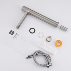 Смеситель ABBER Rund AF8711SP для накладной раковины, сатин