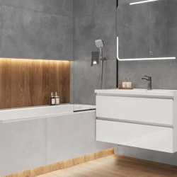 Керамогранит Ceradim х9999304622 Concrete Courage Dark Grey Темно-серый Матовый 60х120