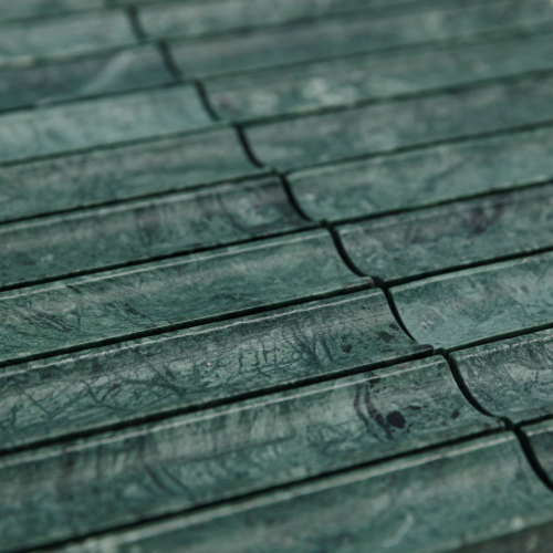 Мозаика Pixel Mosaic PIX 344 Spider Green, Concave, чип 30х151 мм, сетка 305х318х12 мм