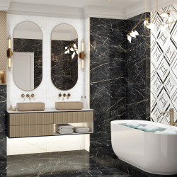 Керамогранит Delacora GP40SAM99L Bohema Sanremo Black лаппатированный 60x60