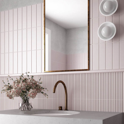 Плитка Equipe Costa Nova 28478 Praia Pink Stony Glossy 5x20