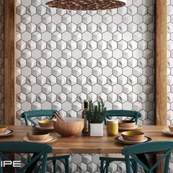 Плитка Equipe Magical 3 24440 Oberland White Matt 12,4x10,7