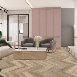 Кварц-виниловый ламинат SPC CronaFloor Herringbone Дуб Лилль ZH-81110-8