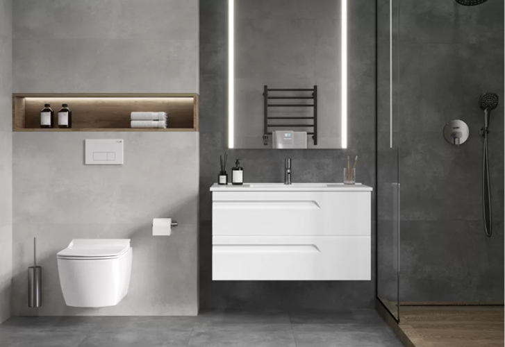 Керамогранит Ceradim х9999304625 Concrete Courage Graphite Графитовый Матовый 60х120