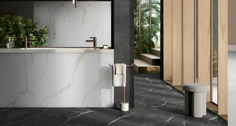 Керамогранит Vitra K950299R SilkMarble Порто Неро Матовый 60x120