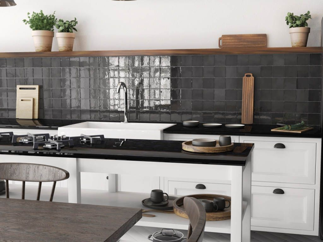 Плитка Equipe Manacor 26916 Black 10x10